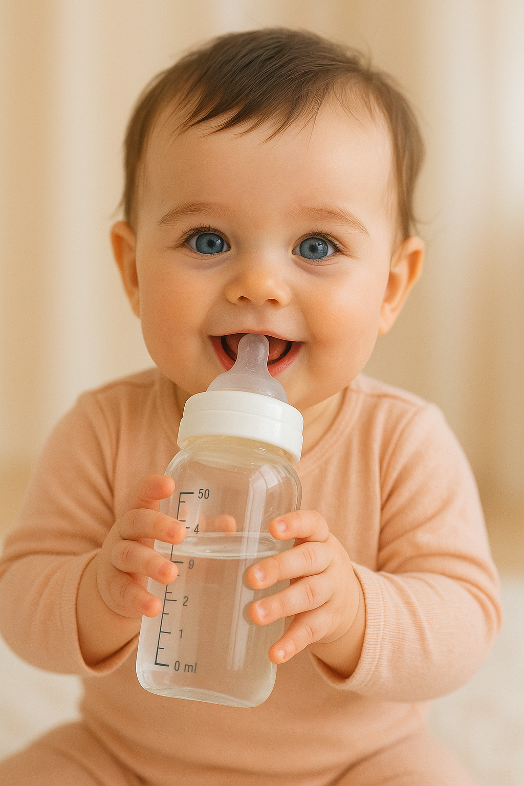 Baby drinking water